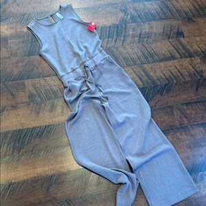 SPANX Sleeveless Knit Jumpsuit in Slate Blue